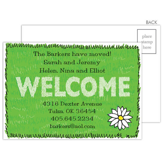 Welcome Mat Moving Announcement Postcards